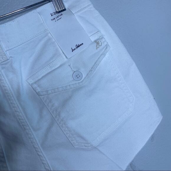 Sam Edelman Lotus Raw Edge Utility Shorts Size 2 - Picture 11 of 12